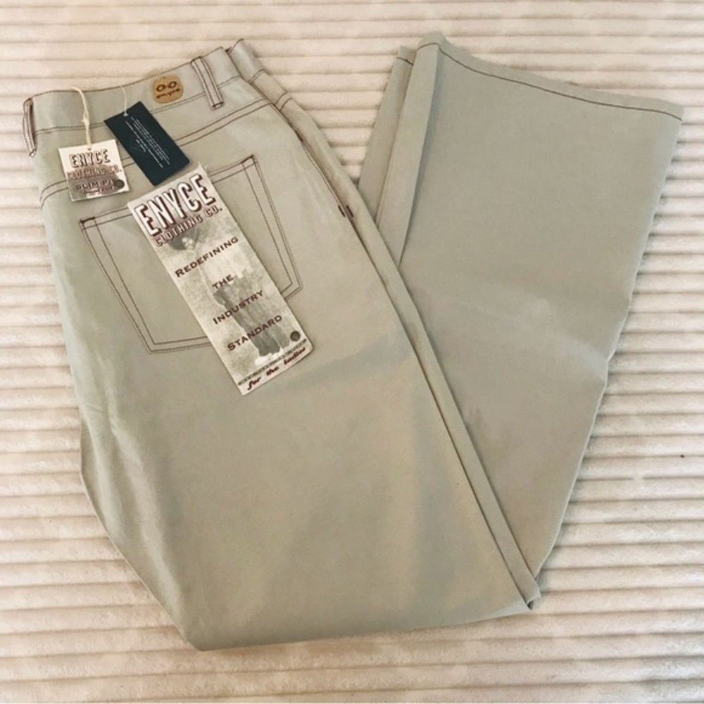 ENYCE Silver Nylon Streetwear Jeans Women’s 5 Pocket Nylon Slim Fit Bootcut 34